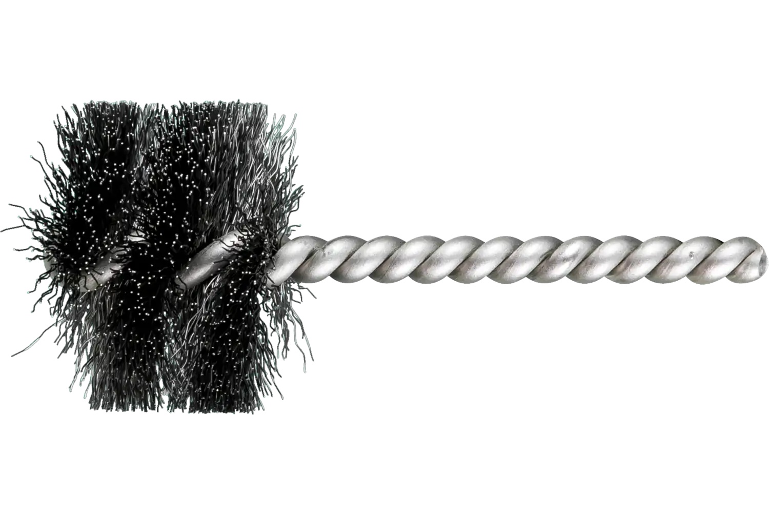 Show details for Pferd Power Tube Brush 1-1/2" Dia. .008 Carbon Steel Wire 1/4" Stem Ss/Ss Picture of Pferd Power Tube Brush 1-1/2" Dia. .008 Carbon Steel Wire 1/4" Stem Ss/Ss